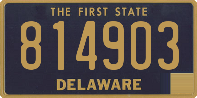 DE license plate 814903