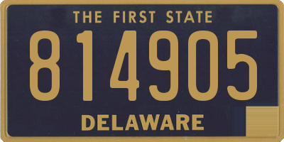 DE license plate 814905