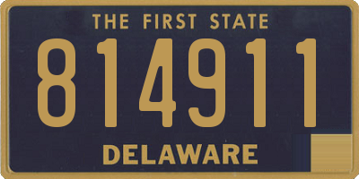 DE license plate 814911