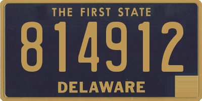 DE license plate 814912