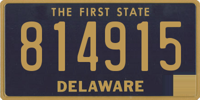 DE license plate 814915