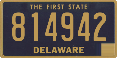 DE license plate 814942