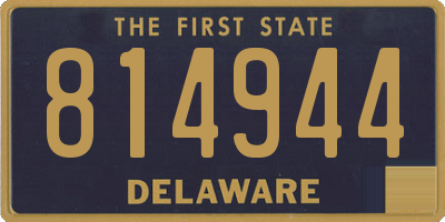 DE license plate 814944