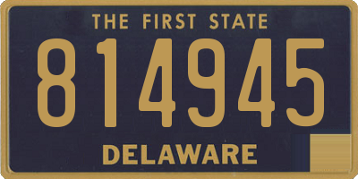 DE license plate 814945