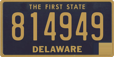 DE license plate 814949