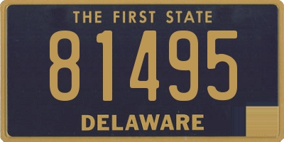DE license plate 81495