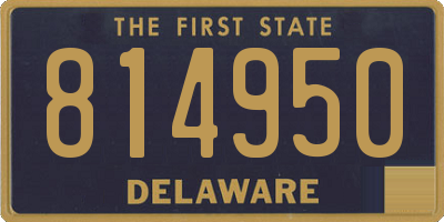 DE license plate 814950