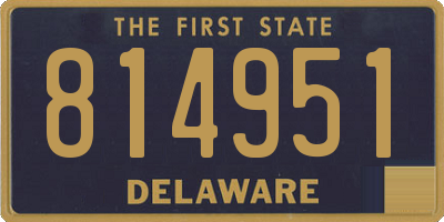 DE license plate 814951