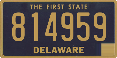 DE license plate 814959