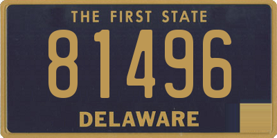 DE license plate 81496