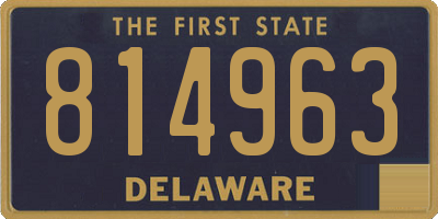 DE license plate 814963