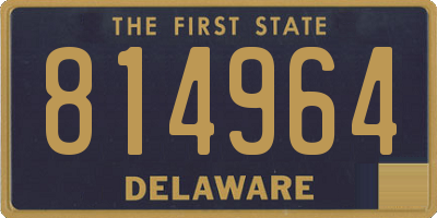 DE license plate 814964