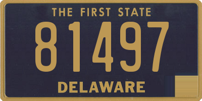 DE license plate 81497