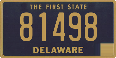 DE license plate 81498