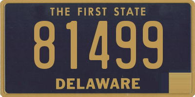 DE license plate 81499