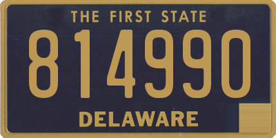 DE license plate 814990