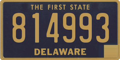 DE license plate 814993