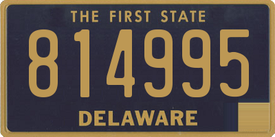 DE license plate 814995