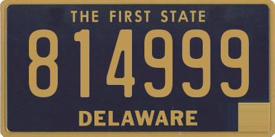 DE license plate 814999