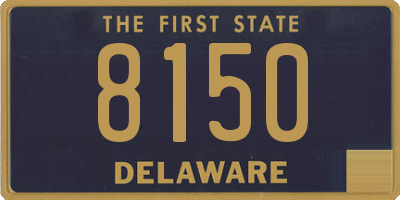 DE license plate 8150