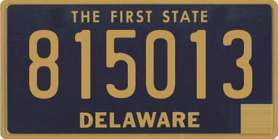DE license plate 815013