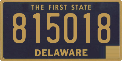 DE license plate 815018