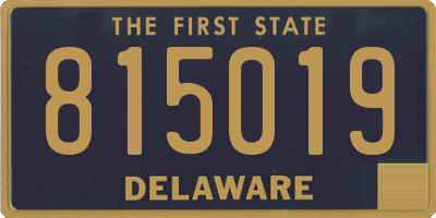 DE license plate 815019