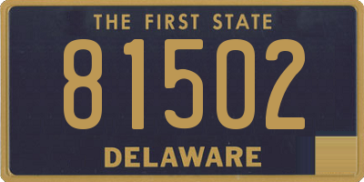 DE license plate 81502
