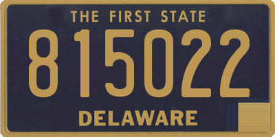 DE license plate 815022
