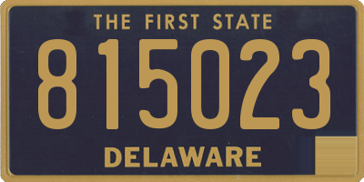 DE license plate 815023