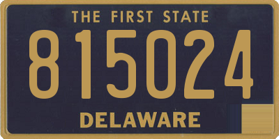 DE license plate 815024