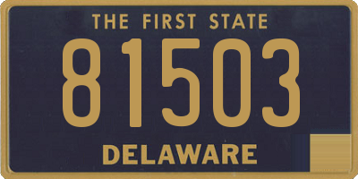 DE license plate 81503