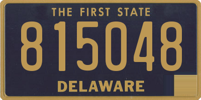 DE license plate 815048