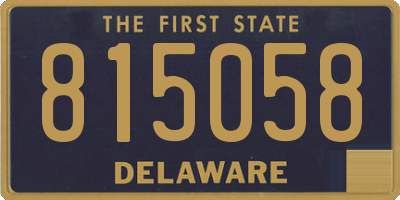 DE license plate 815058