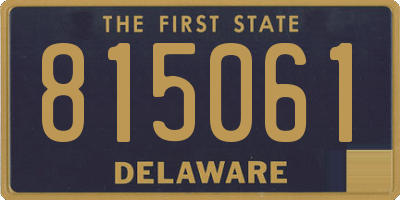 DE license plate 815061
