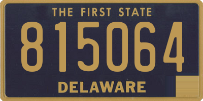 DE license plate 815064