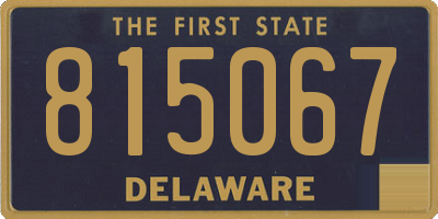 DE license plate 815067