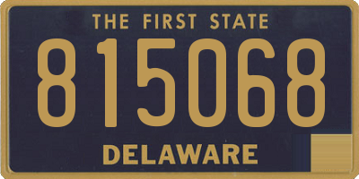 DE license plate 815068