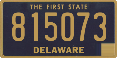 DE license plate 815073