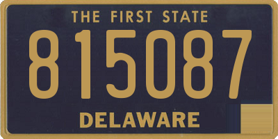 DE license plate 815087
