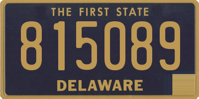 DE license plate 815089