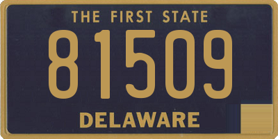 DE license plate 81509