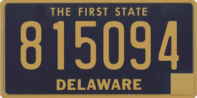 DE license plate 815094
