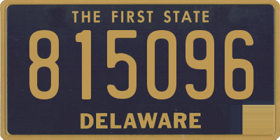 DE license plate 815096