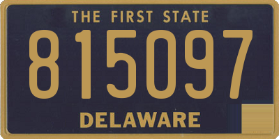 DE license plate 815097