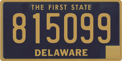DE license plate 815099