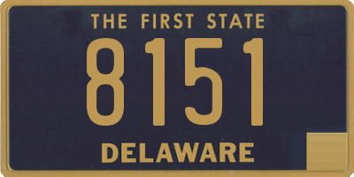 DE license plate 8151