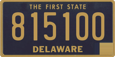 DE license plate 815100