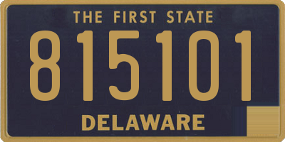 DE license plate 815101