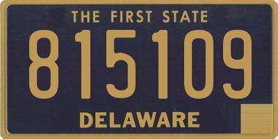 DE license plate 815109